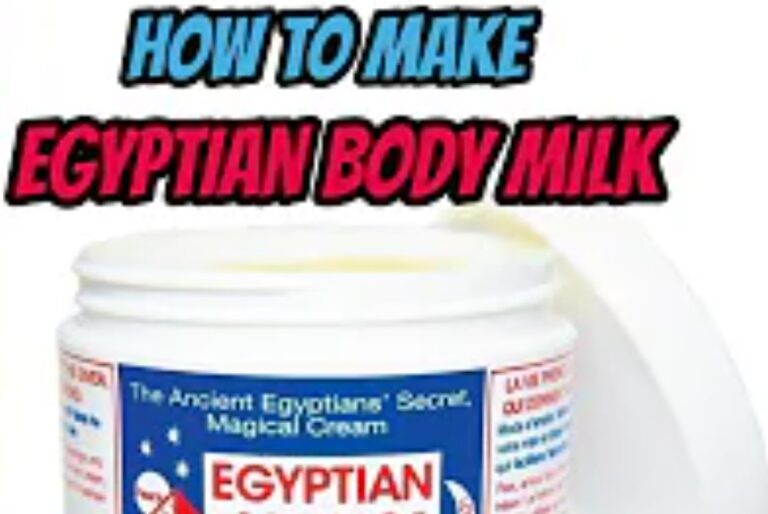 How to Make Egyptian Body Milk