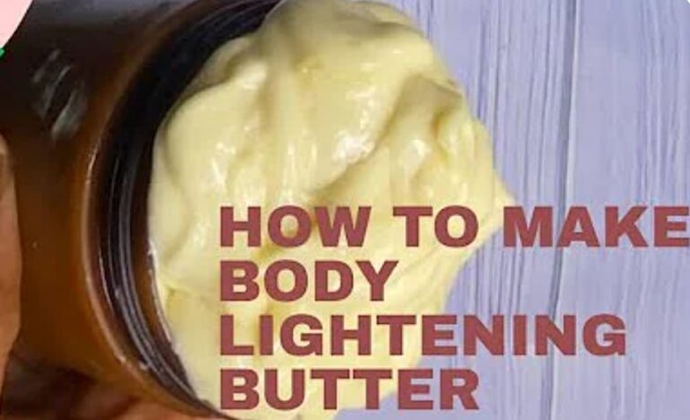 How to Make Lightening Body Butter