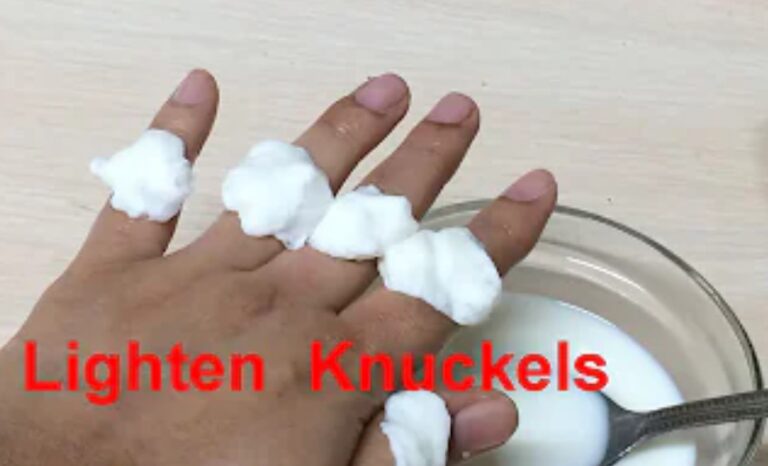 How to Make a Dark Knuckles Remover