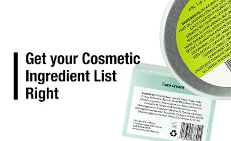List/Type OF Skincare Ingredients